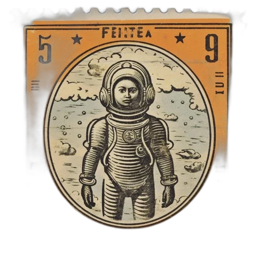 robot, concept art, 3d render, outer space transparent PNG cut-out