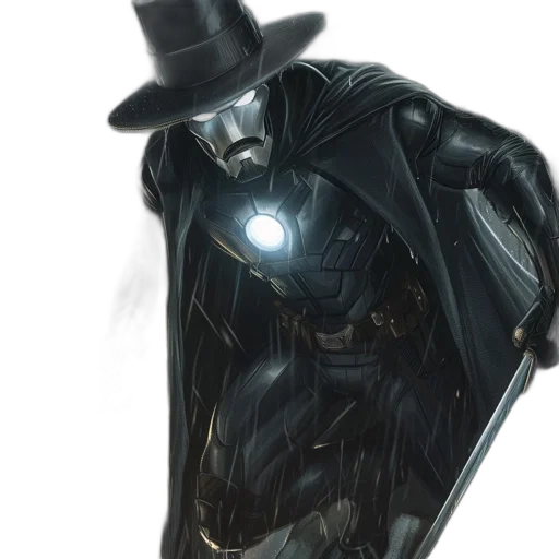 robot, hat, mask, concept art transparent PNG cut-out