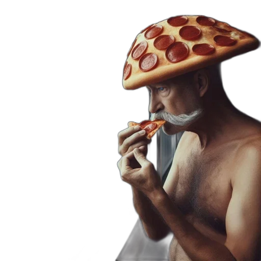 hat, umbrella, food, face transparent PNG cut-out