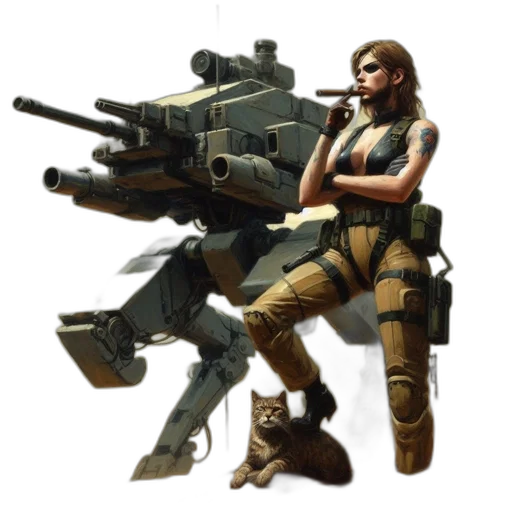 weapon, robot, animal, concept art transparent PNG cut-out