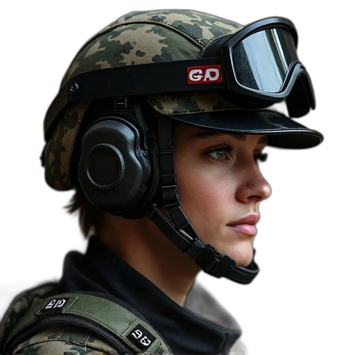 face, hat, staff, photorealistic transparent PNG cut-out