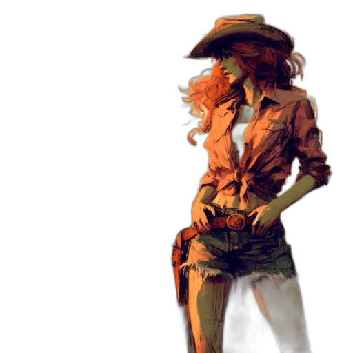 jacket, hat, weapon, staff transparent PNG cut-out