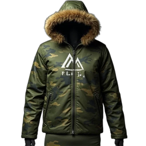 jacket, 3d render, concept art, green transparent PNG cut-out