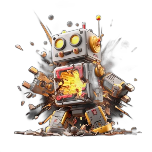 robot, weapon, concept art, fantasy art transparent PNG cut-out