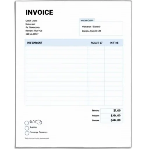 printable, template, physician, invoice transparent PNG cut-out