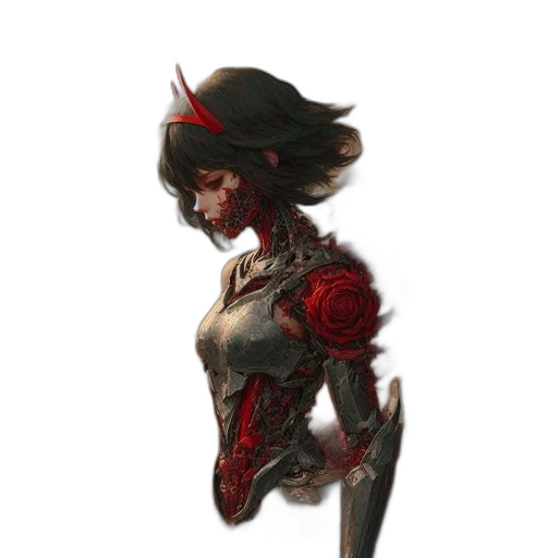 robot, crown, weapon, staff transparent PNG cut-out
