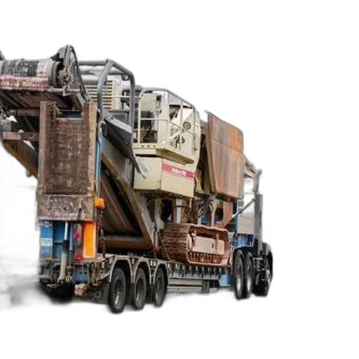 large, construction, vehicle, being transparent PNG cut-out