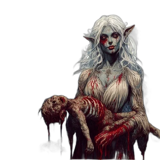creature, fantasy art, concept art, comic book art transparent PNG cut-out