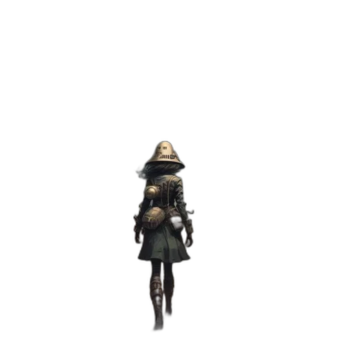 hat, staff, umbrella, jacket transparent PNG cut-out
