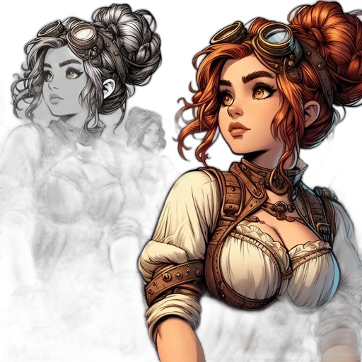 concept art, fantasy art, comic book art, photorealistic transparent PNG cut-out