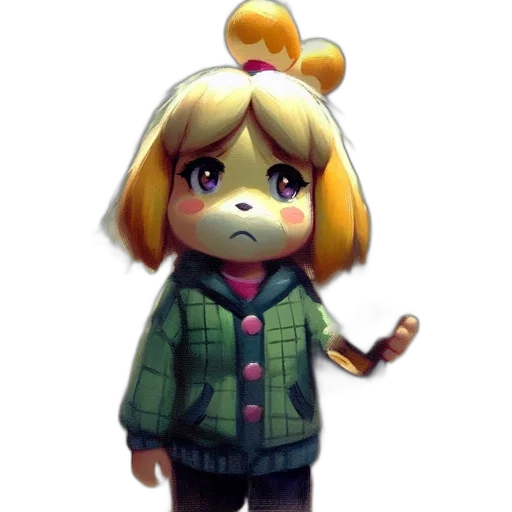 staff, jacket, creature, face transparent PNG cut-out