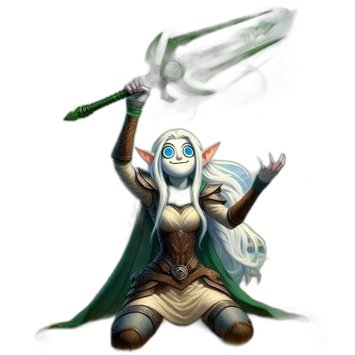 staff, sword, weapon, fantasy art transparent PNG cut-out
