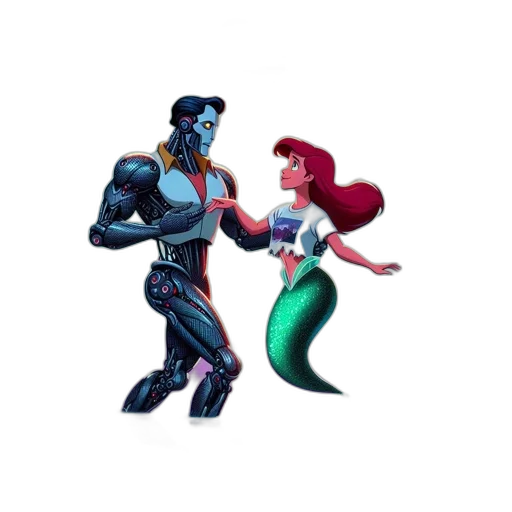 robot, concept art, comic book art, pixel art transparent PNG cut-out