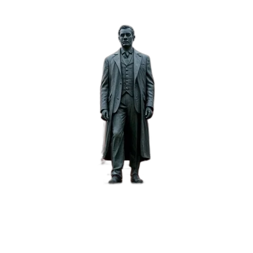 jacket, staff, concept art, 3d render transparent PNG cut-out