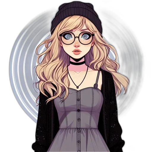 dress, jacket, staff, hat transparent PNG cut-out