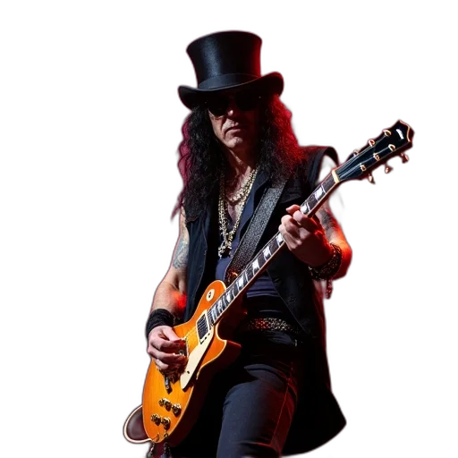 hat, slash, monroe, performing transparent PNG cut-out