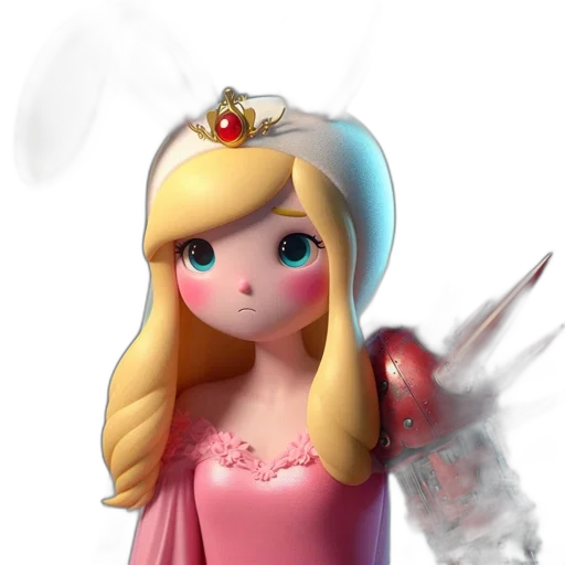 crown, dress, face, staff transparent PNG cut-out