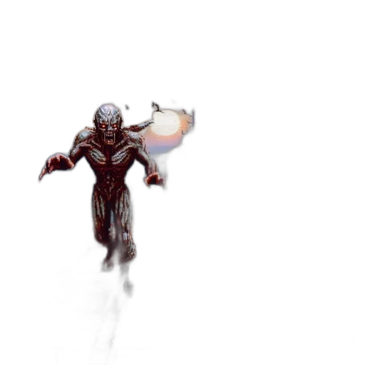 creature, robot, dragon, staff transparent PNG cut-out