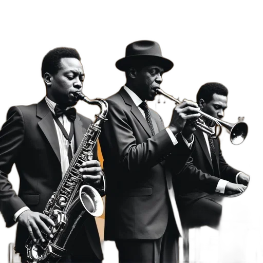 collage, black, white, photographs transparent PNG cut-out