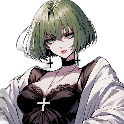 dress, staff, flower, weapon transparent PNG cut-out