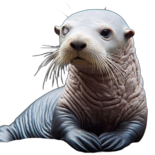 animal, creature, hair, 3d render transparent PNG cut-out