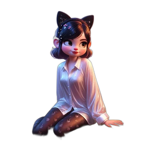 staff, dress, creature, animal transparent PNG cut-out