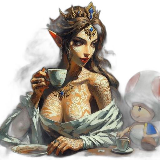 crown, fantasy art, concept art, pixel art transparent PNG cut-out