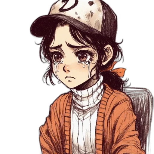 hat, face, jacket, anime transparent PNG cut-out