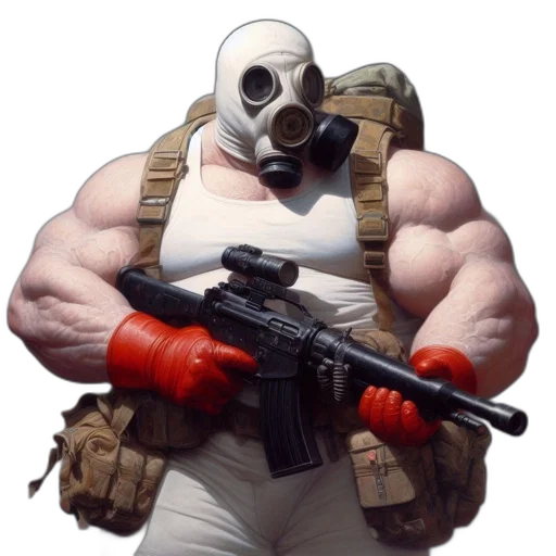 weapon, robot, mask, animal transparent PNG cut-out