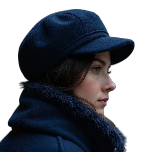 hat, jacket, face, staff transparent PNG cut-out