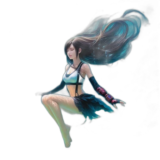 hair, dress, concept art, fantasy art transparent PNG cut-out