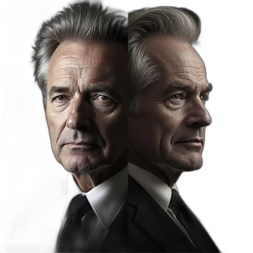 face, concept art, photorealistic, comic book art transparent PNG cut-out