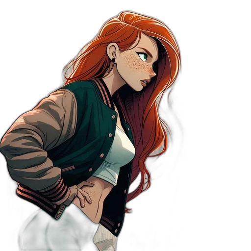 jacket, staff, comic book art, concept art transparent PNG cut-out