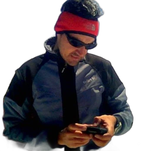 jacket, staff, hat, weapon transparent PNG cut-out