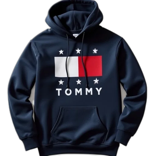 jacket, tommy, graphic, hooded transparent PNG cut-out