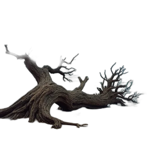 tree, hair, staff, creature transparent PNG cut-out