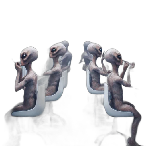 robot, furniture, creature, concept art transparent PNG cut-out