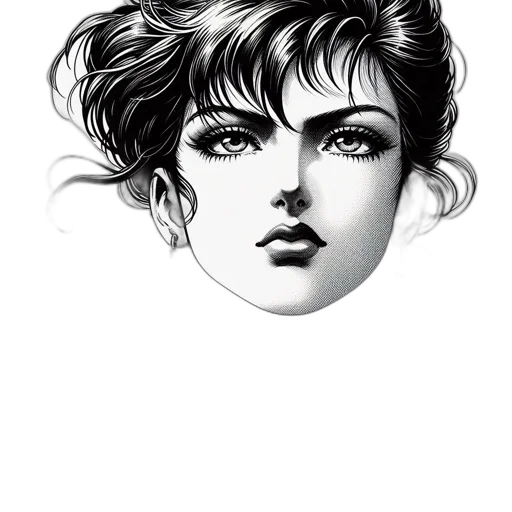 face, crown, hair, mask transparent PNG cut-out