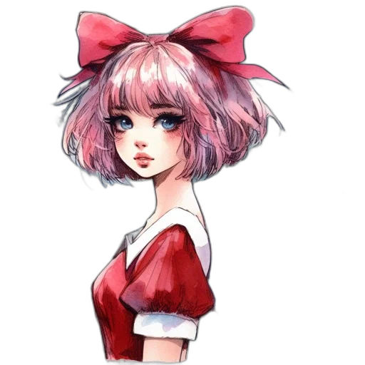 dress, face, staff, creature transparent PNG cut-out