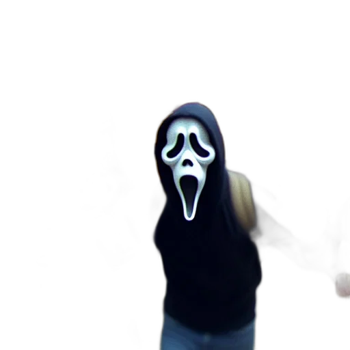 mask, creature, face, jacket transparent PNG cut-out