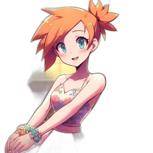 dress, jewelry, staff, weapon transparent PNG cut-out