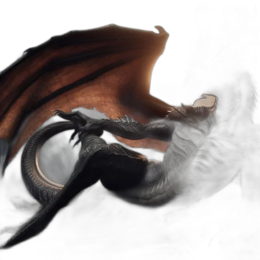 dragon, creature, mask, sword transparent PNG cut-out