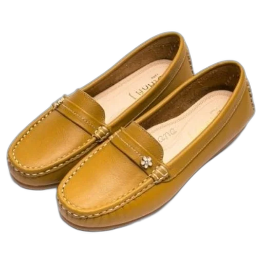 shoes, golden, pair, mustard transparent PNG cut-out