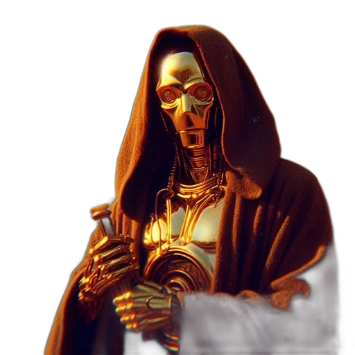 staff, jewelry, mask, robot transparent PNG cut-out