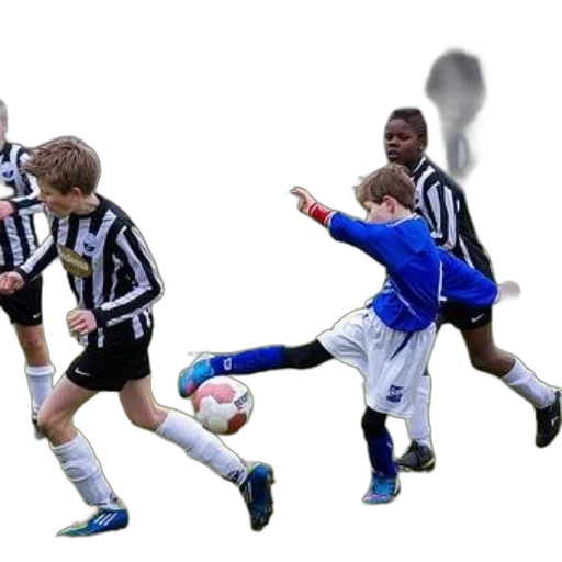 young, soccer, player, blue transparent PNG cut-out