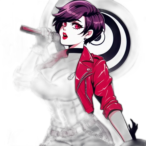 staff, weapon, jacket, anime transparent PNG cut-out