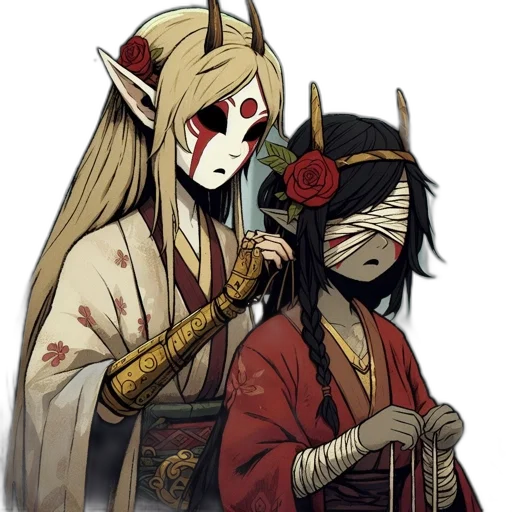 mask, staff, concept art, fantasy art transparent PNG cut-out