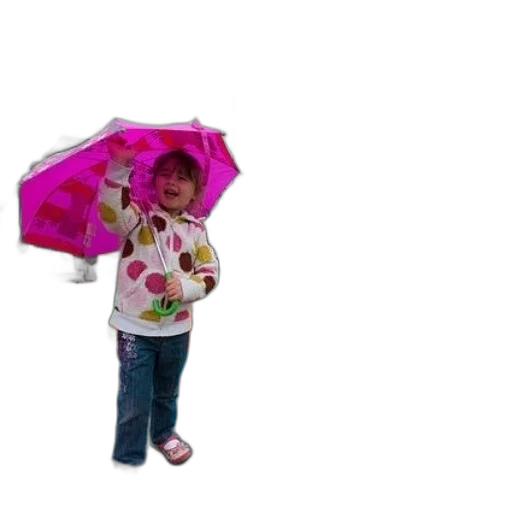 umbrella, jacket, dress, 3d render transparent PNG cut-out