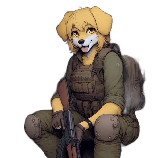 staff, weapon, animal, jacket transparent PNG cut-out