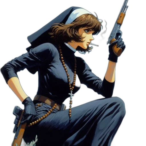 weapon, comic book art, concept art, pixel art transparent PNG cut-out
